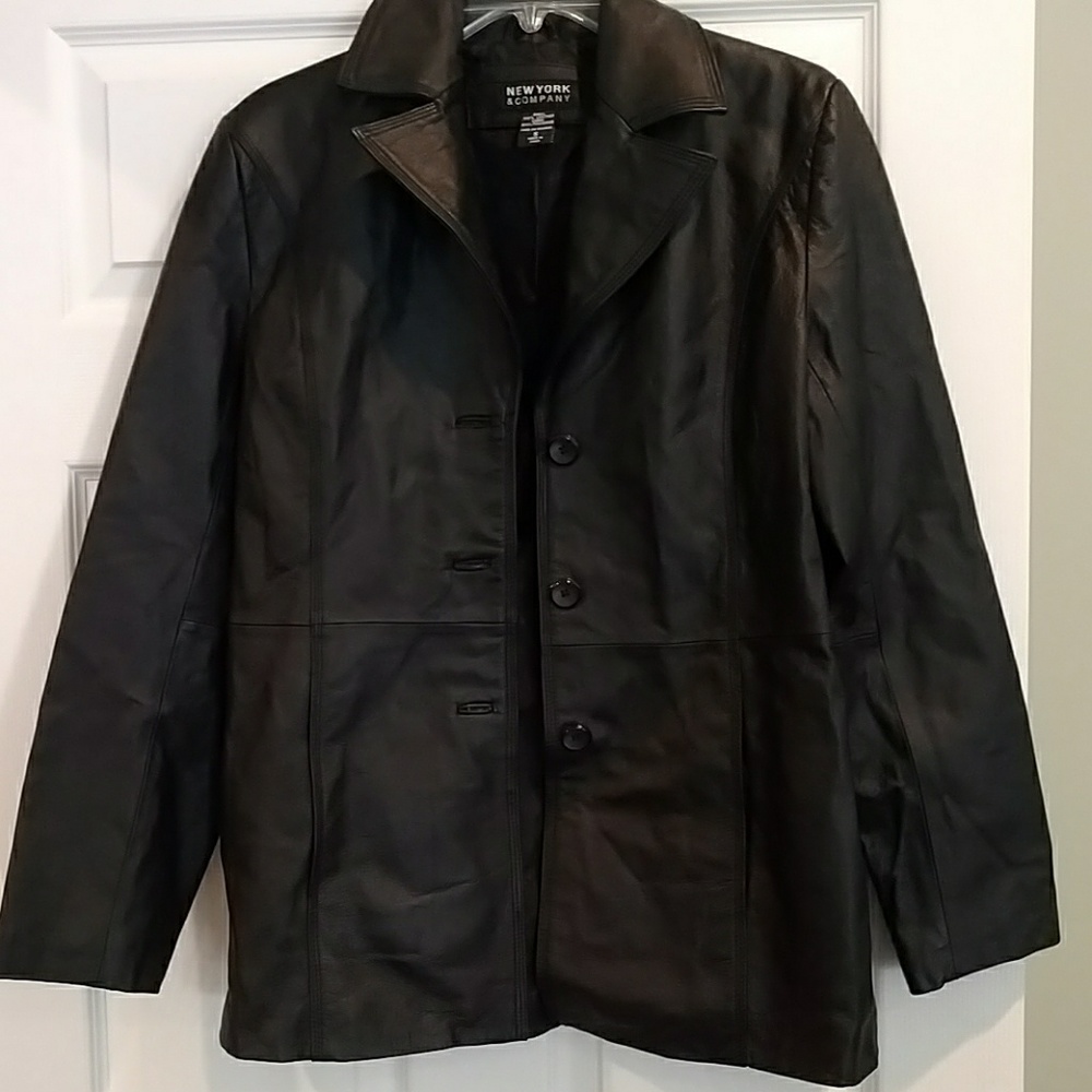 Women's NY and Co leather jacket